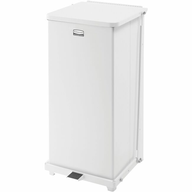 Rubbermaid Commercial Products Receptacle Step-On 13GAL We RCPST24EPLWH