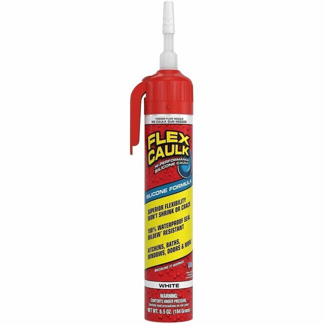 Swift Response, LLC Flex Seal Silicone Caulk 6.5OZ White FLXUS600WHT200