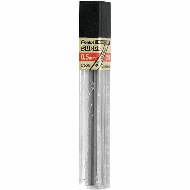 Pentel of America Lead 0.5MM 2H/BLACK 12 Count PENC5052HBX
