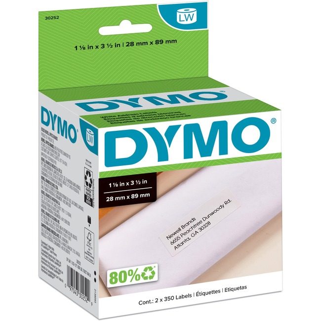 Newell Brands DYMO Label Add Hicap We 350EA2RL DYM30252