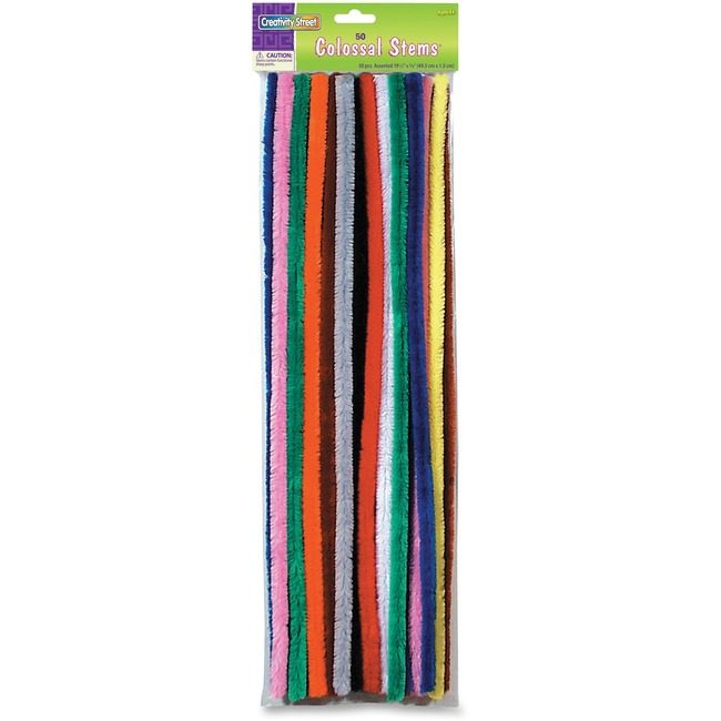 Pacon Corporation Stems Chenlle 15MM 50 Pack Assorted PAC718001