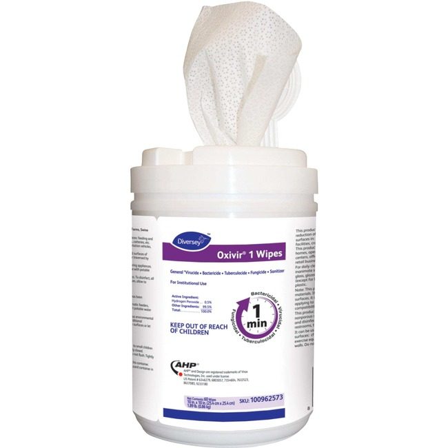 Diversey Wipe Disinfect 60 Each 12/CT DVO100962573
