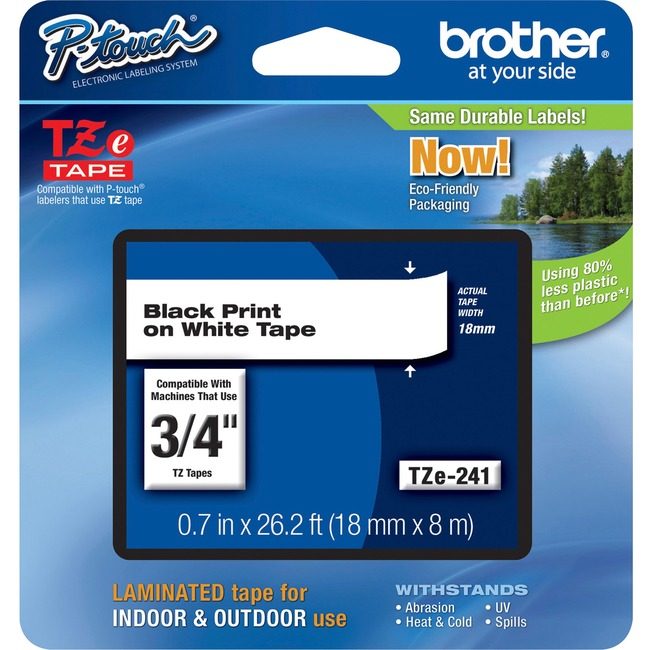 Brother International Cartridge Tape 3/4" Bk/We BRTTZE241