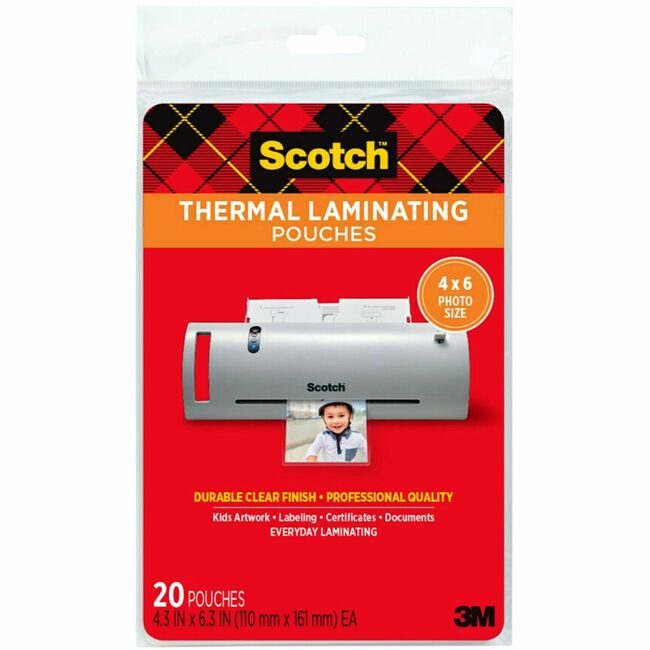 3M Company Pouch Laminating 4"X6" MMMTP590020