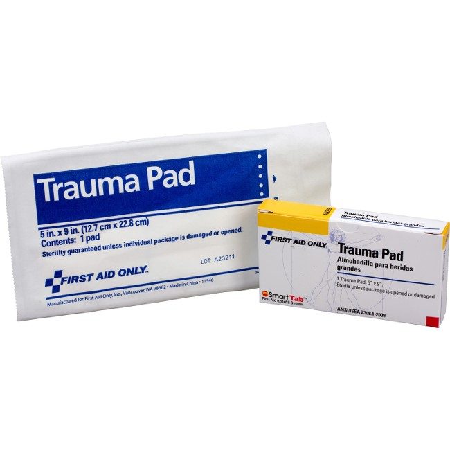 Acme United Corporation First Aid Only Pad Trauma 5" X 9" FAOAN205
