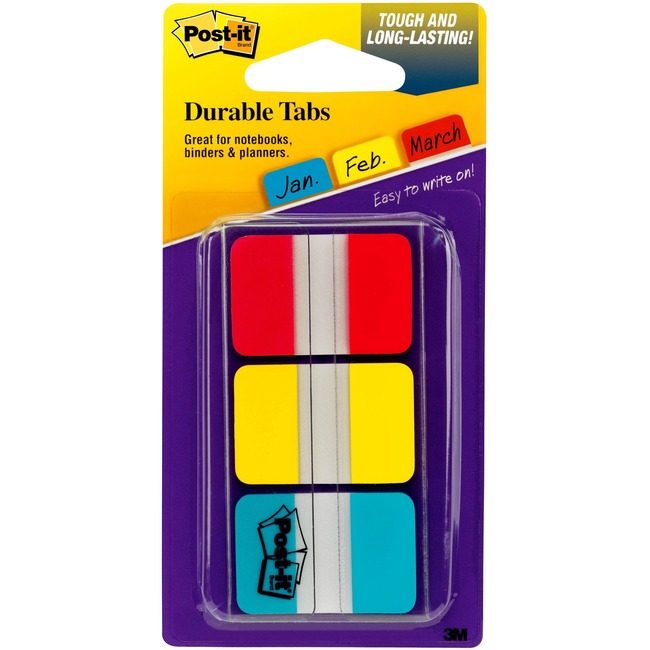 3M Company Note Postit Durabltbs 1 Pack MMM686-RYBT