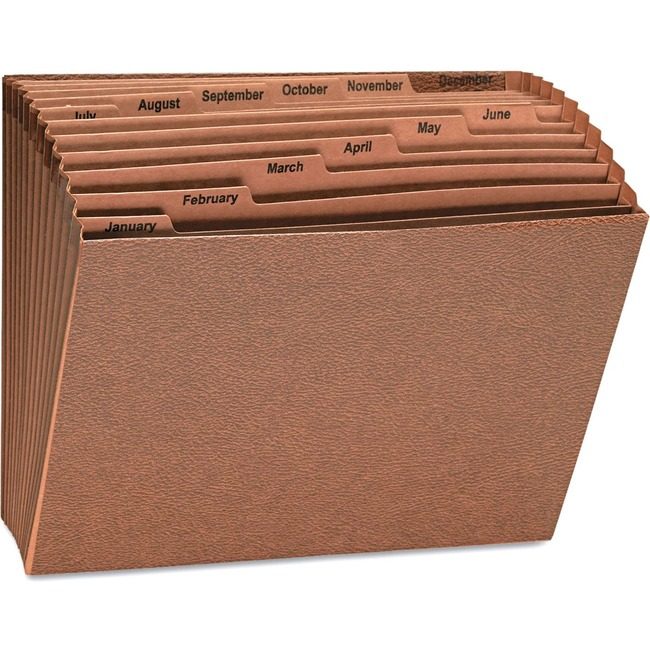 Universal Office Products File Exp 12X10 Jan-Dec Red UNV13930