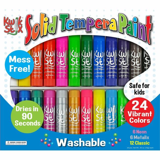 The Pencil Grip Paint Stick Kwik Stix 24 Pack TPG604