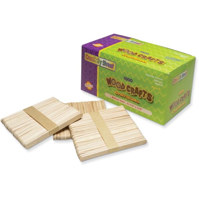 Pacon Corporation Stick Crft Wood 1000PC Ntl PAC377501