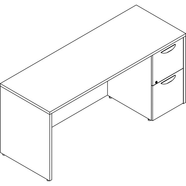 Lorell Credenza Right 24X66 Ge LLRPC2466RGE