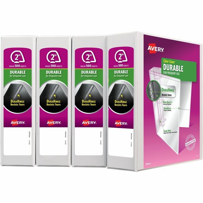 Avery Products Corporation Binder Dv 2" White 4 Pack AVE17577