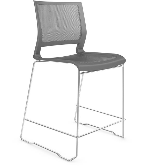 9to5 Seating Stool Cntr-Ht Armless Mesh Gra NTF1080S24CFP14