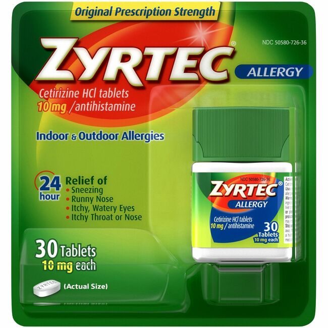 Kenvue / Johnson & consumer brands Aveeno / Neosporin / product-specific Medication Zyrtec 30 TABS JOJ20436