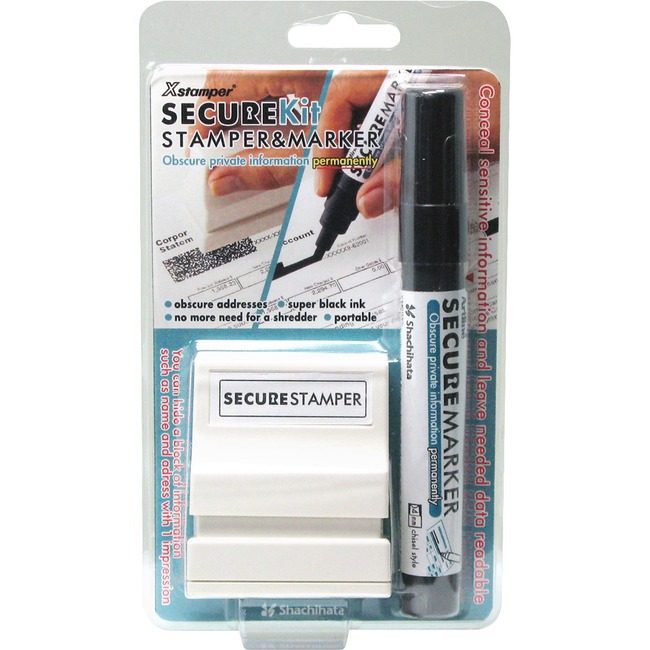 Shachihata / Xstamper Kit Stamp Secure Privacy Small XST35302