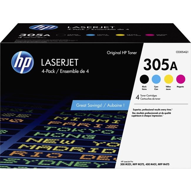 HP Inc. / Hewlett-Packard Crtdg Lsr 305A Combo 4 Pack HEWCE305AQ1