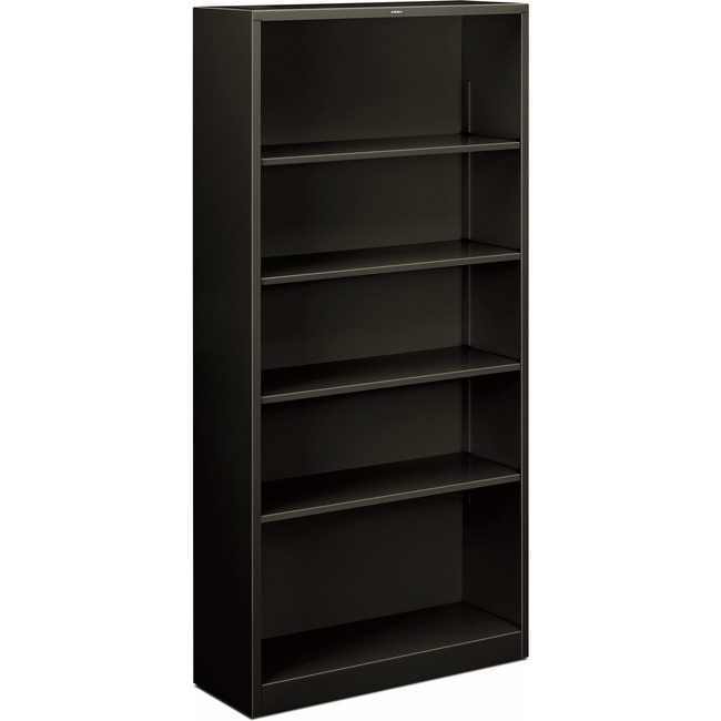 The HON Company Bookcase 5SHLF 72"H Black HONS72ABC-P