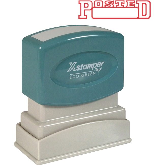 Shachihata / Xstamper Stamp W/Datebox Posted Red XST1211