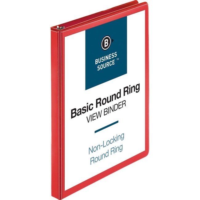 Business Source Binder View 0.5" Red BSN09965
