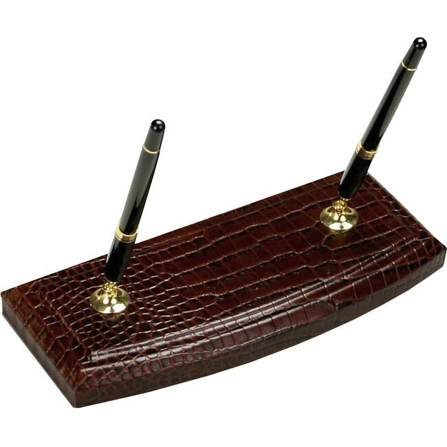 Dacasso Stand Pen Lthr Crocemb Bn DACA2004