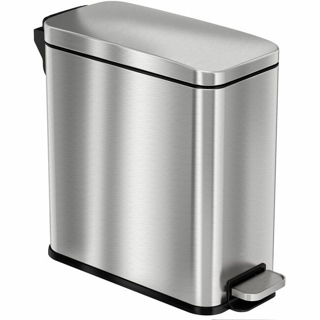 HLS Commercial Trashcan Step Stainless 3G HLCHLSS03R