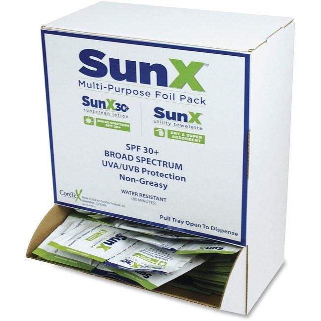 Coretex Products, Inc. SunX Sunscreen SPF30 &Wipe Combo SUXCTSS010661