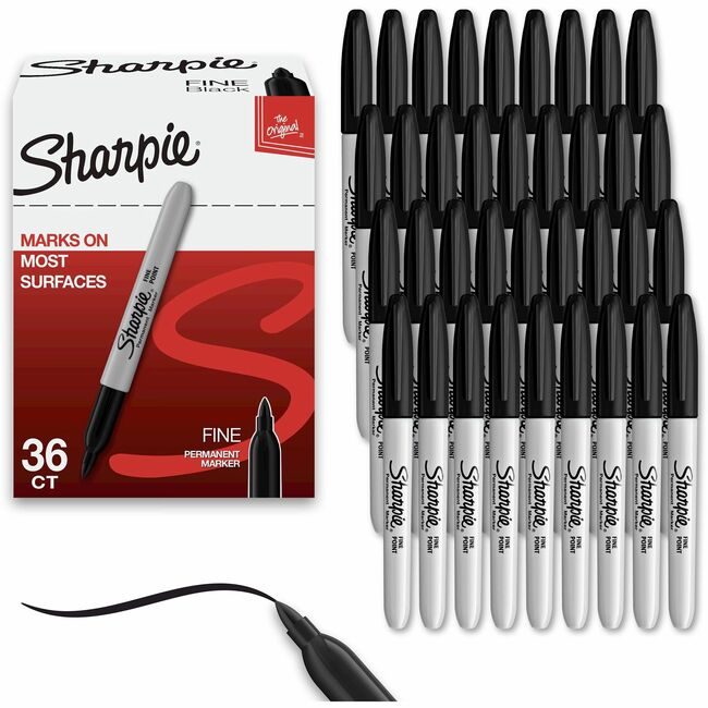 Sharpie / Expo / Prismacolor / Sanford Newell Brands / Sanford Sharpie / Expo / Prismacolor / Marker Shrp+Sgel Black 36 Count SAN1884739A