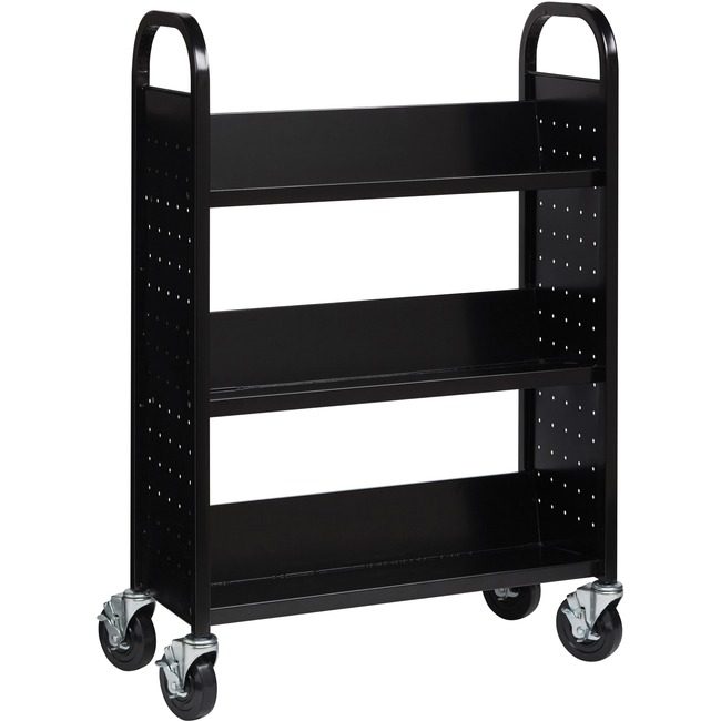 Lorell Bookcart Single-Sided Black LLR99933