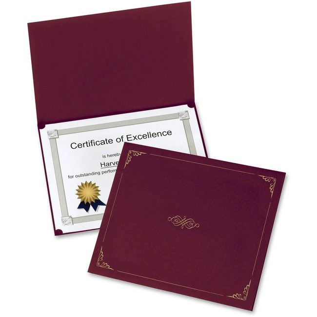 TOPS Products / ACCO legacy Oxford Holder Cert Goldfoil 5 Pack By OXF29900585BGD