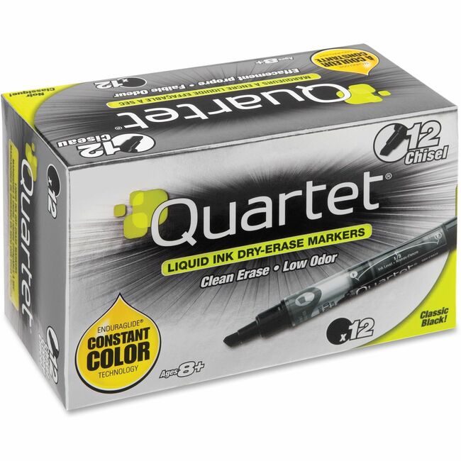 ACCO Brands Quartet Marker Enduraglide Chisl Black QRT5001-2M
