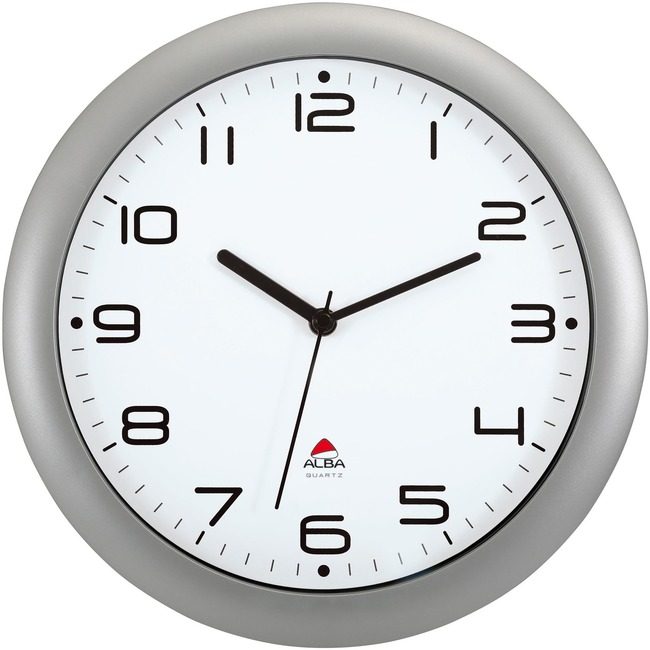 Alba Clock Wall Silent D12 Gray ABAHORNEWM