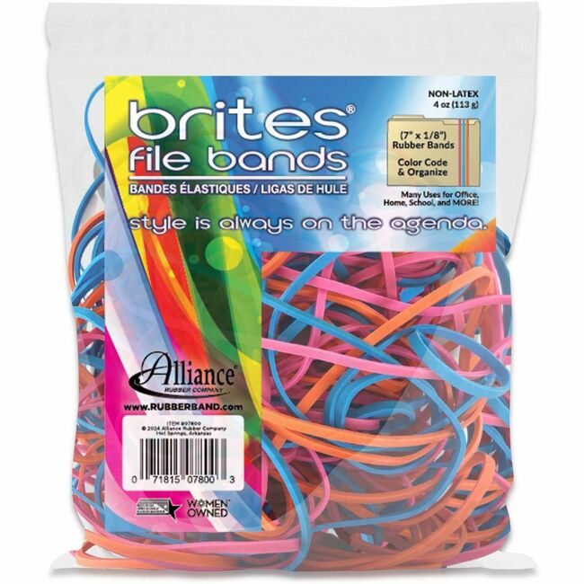 Alliance Rubber Company Bands File Brites 7" 4OZ ALL07800