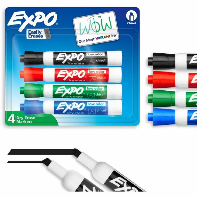 Sharpie / Expo / Prismacolor / Sanford Newell Brands / Sanford Sharpie / Expo / Prismacolor / Marker Dryers Lo Chisel 4 Pack SAN80174A