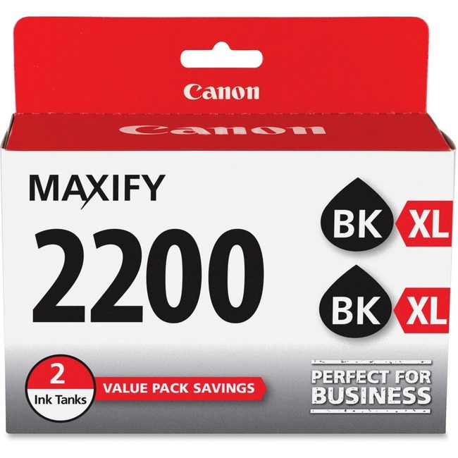 Canon U.S.A. Refill Ink Black XL 2 Pack CNMPGI2200XB2PK