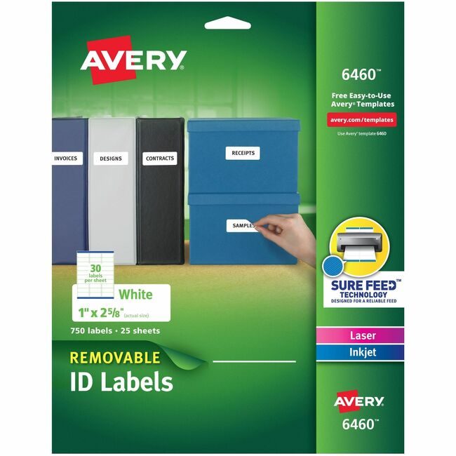 Avery Products Corporation Label Removeable 1X2.6 750 AVE6460
