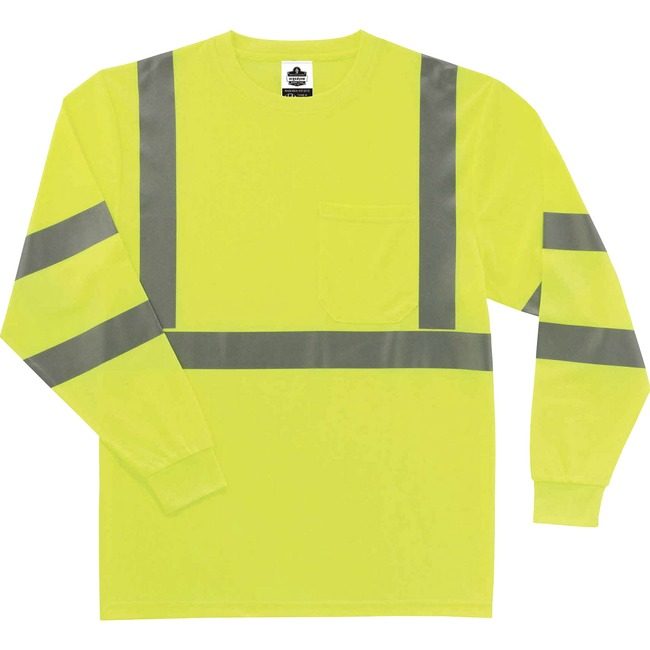 Ergodyne T-Shirt Long Sleeve 5X Lime EGO21709