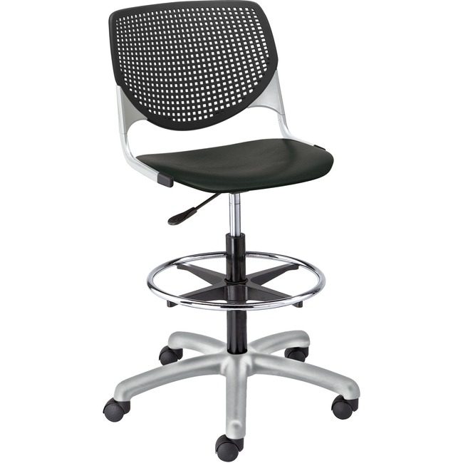 KFI Seating Poly Adj Stool Perf Back KFIDS2300P10