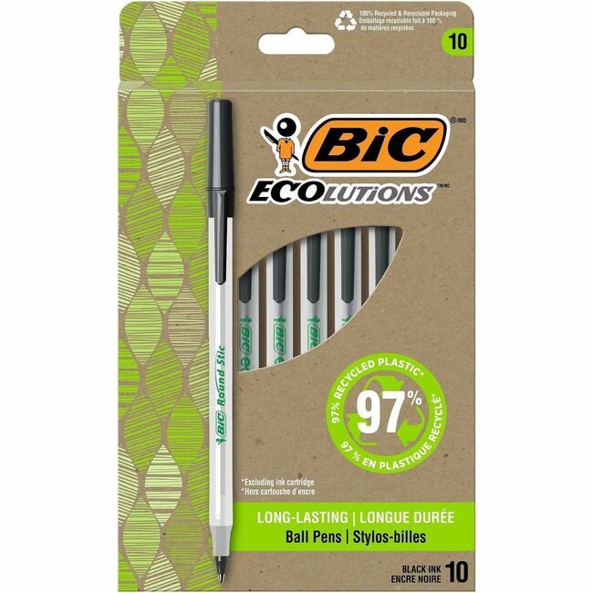BIC Corporation Pens Revolution 10PKBK BICGSME10BK