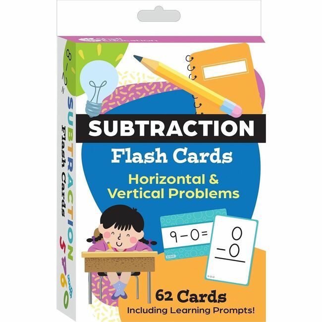 Teacher Created Materials / Shell Education Cards Flash Subtraction SHL155901