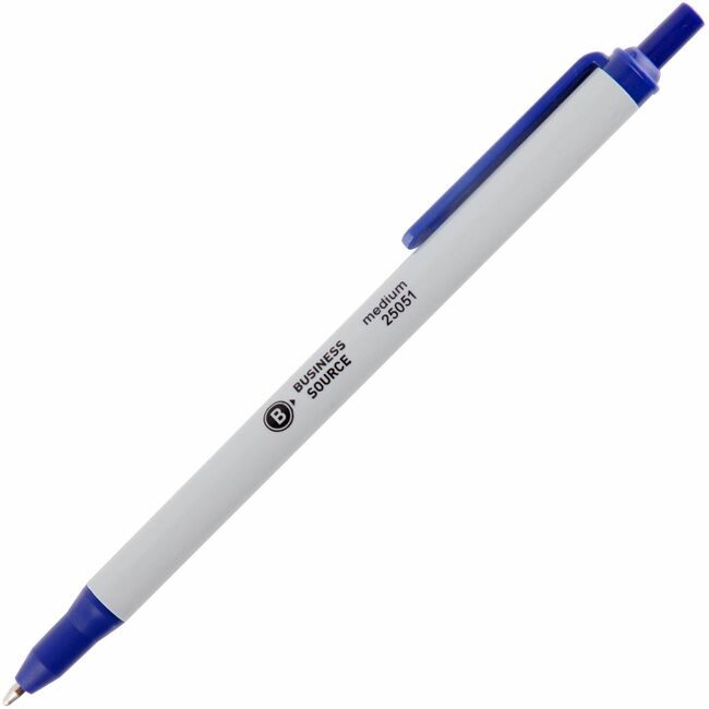 Business Source Pen Ballpoint Retrct Medium Be BSN25051
