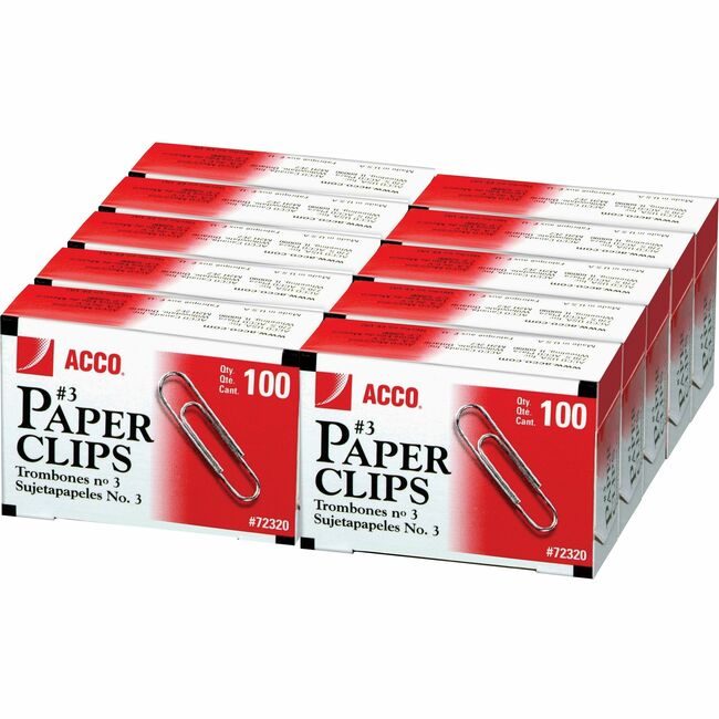 ACCO Brands Clip Paper #3 Reg ACC72320