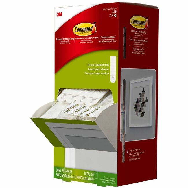 3M Company Strip Pictre Hangng 50 White MMM17201CABPK