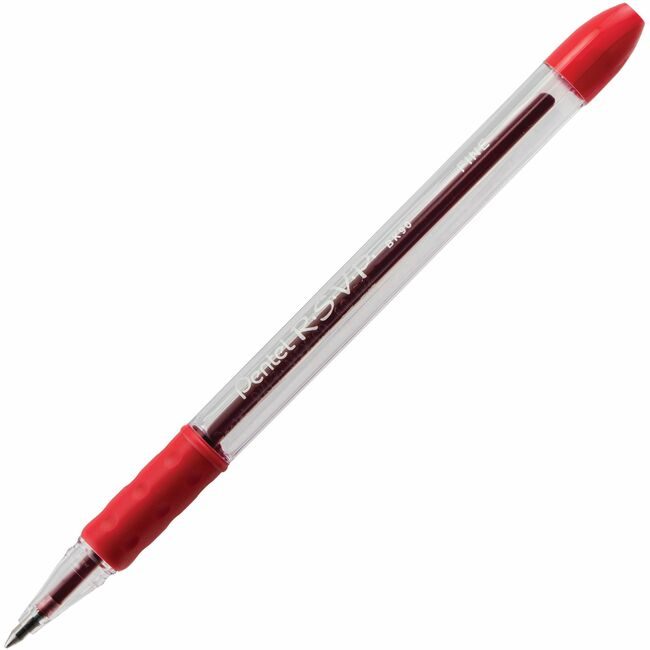Pentel of America Pen Rsvp Ballpoint Fine Red PENBK90-B