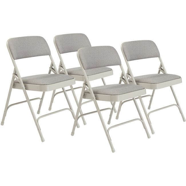 National Public Seating Chair Fold Fab Gray 2200SER NPS2202
