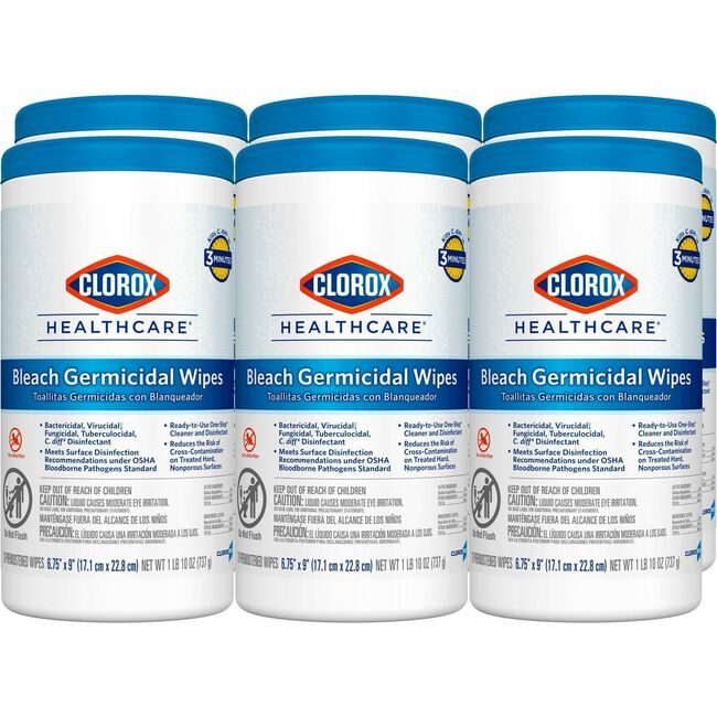 CloroxPro / Clorox The Clorox Company CloroxPro / Wipes Germicidal Reg 70 Count CLO35309CT