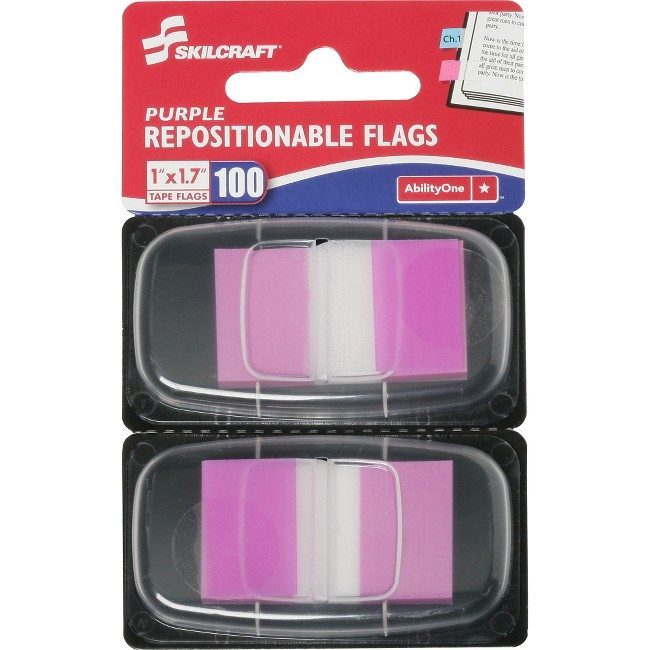 Varies / verify SKU SKU-LEVEL VERIFICATION REQUIRED Self-Stick Flag 1X1.75 Purp NSN3158654