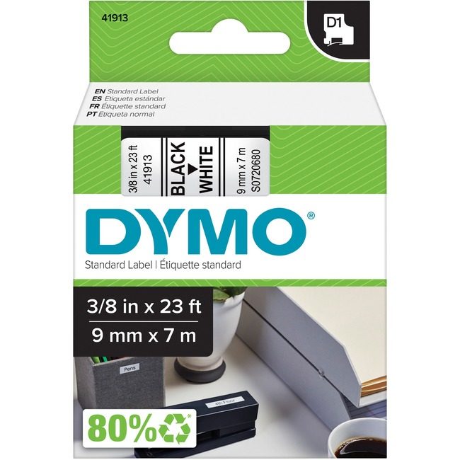 Newell Brands DYMO Cartridge Tape 3/8" Bk/We DYM41913