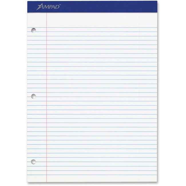 TOPS Products Pad Legal 8.5X11.75 Medium We TOP20323