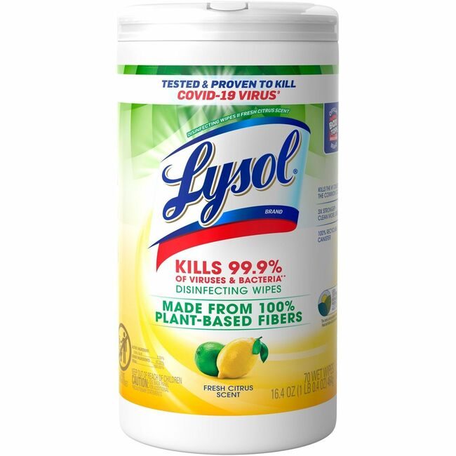 Reckitt Lysol / Resolve / Air Wick / Easy-Off / product-specific Wipe Plant-Based 70 Count RAC49128