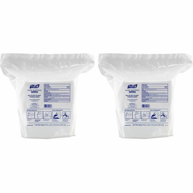 GOJO Industries Wipes Purell Sanit 1200 Count GOJ9118-02