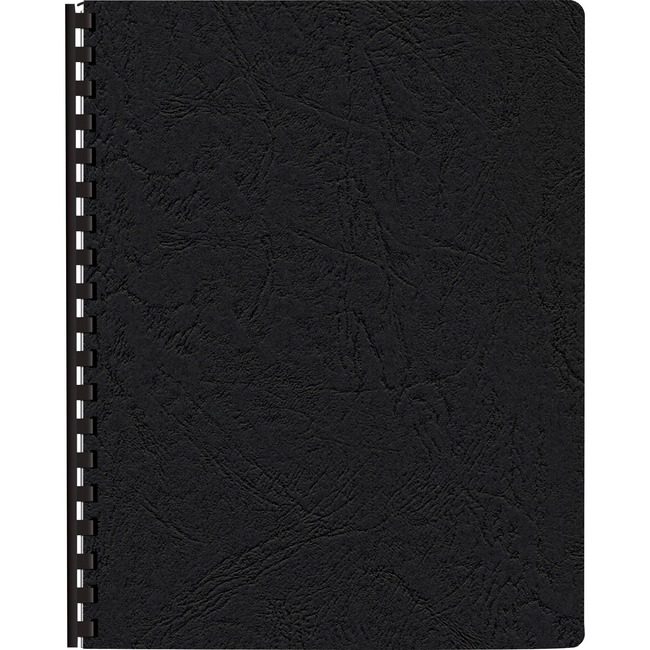 Fellowes Brands Cover Bind Textrd Grain Black FEL52138